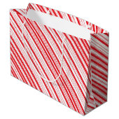 Peppermint Große Geschenktasche Geschenktüte (Rückseite Schrägansicht)