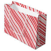 Peppermint Große Geschenktasche Geschenktüte (Vorderseite Schrägansicht)