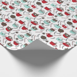 Peppermint Heiße Schokolade Weihnachten Geschenkpapier