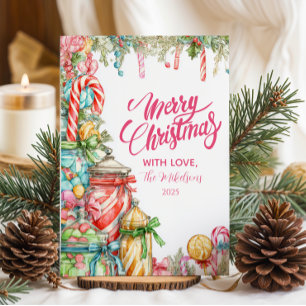 Peppermint Holiday Feiertagskarte