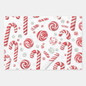 Peppermint Holidays Geschenkpapier Set (Vorderseite 2)
