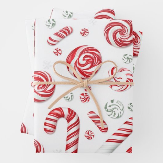 Peppermint Holidays Geschenkpapier Set (Beispiel)
