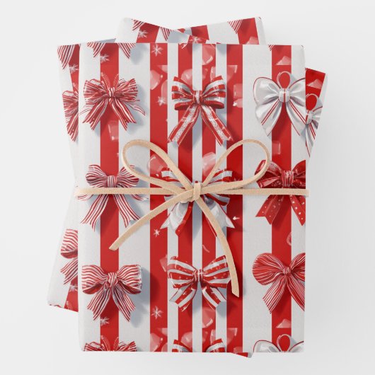 Peppermint Holidays Geschenkpapier Set (Beispiel)