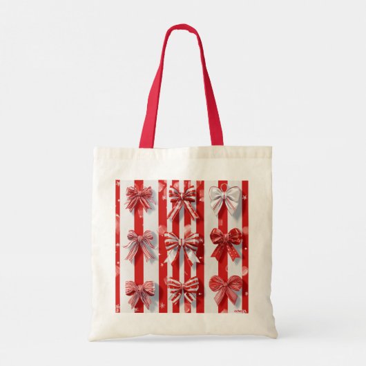 Peppermint Holidays Keramik Tile Tragetasche (Rückseite)