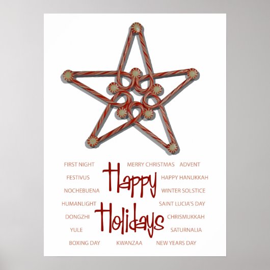 Peppermint Holidays Poster (Vorne)