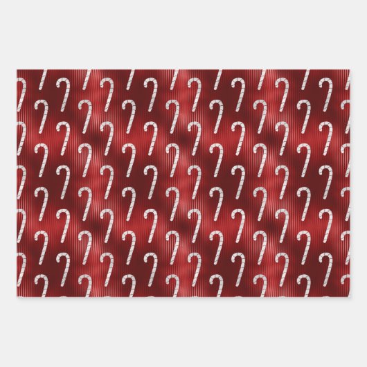 Peppermint Kariert Holiday Wrapping Paper Sheets Geschenkpapier Set (Vorderseite 3)