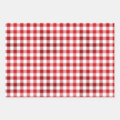Peppermint Kariert Holiday Wrapping Paper Sheets Geschenkpapier Set (Vorderseite 2)