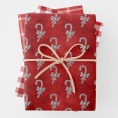 Peppermint Kariert Holiday Wrapping Paper Sheets Geschenkpapier Set (Beispiel)