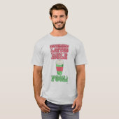 Peppermint Latte Funny Cooler Cartoon Slogan T-Shirt (Vorne ganz)