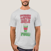 Peppermint Latte Funny Cooler Cartoon Slogan T-Shirt (Vorderseite)