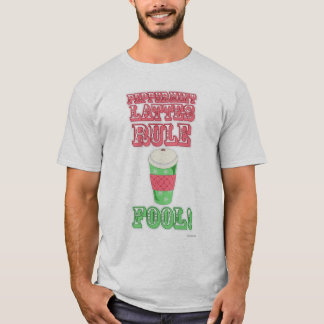 Peppermint Latte Funny Cooler Cartoon Slogan T-Shirt