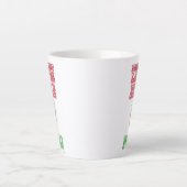 Peppermint Latte Funny Niedlicher Cartoon Slogan Milchtasse (Vorderseite)