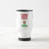 Peppermint Latte Funny Niedlicher Cartoon Slogan Reisebecher (Mittel)