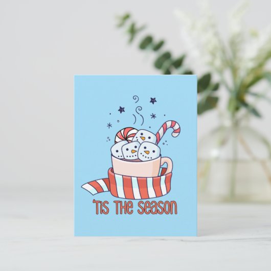 Peppermint Latte Saison Postkarte (Stehend Vorderseite)