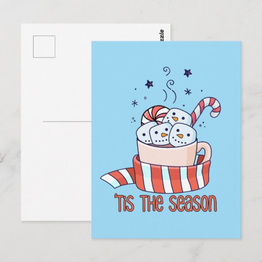 Peppermint Latte Saison Postkarte (Vorne/Hinten)