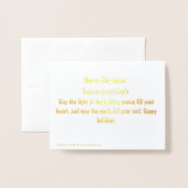 Peppermint latte Stil Weihnachten Postcard Magnet Folienkarte (Rückseite mit Umschlag)