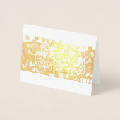 Peppermint latte Stil Weihnachten Postcard Magnet Folienkarte (Vorderseite)