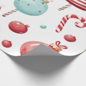 Peppermint Lollipop SweetShop Weihnachten Geschenkpapier (Ecke)