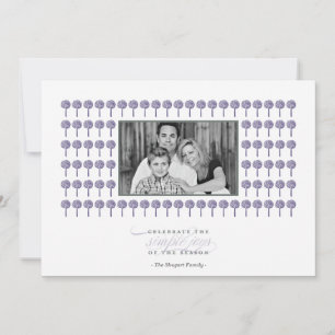 Peppermint Majestic Pattern Holiday Photo Card Feiertagskarte