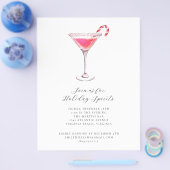 Peppermint Martini Holiday Cocktail Party laden Flyer (Einzeln)