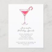 Peppermint Martini Holiday Cocktail Party laden Flyer (Vorne)