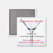 Peppermint Martini Magnet (Vorderseite/Rückseite)
