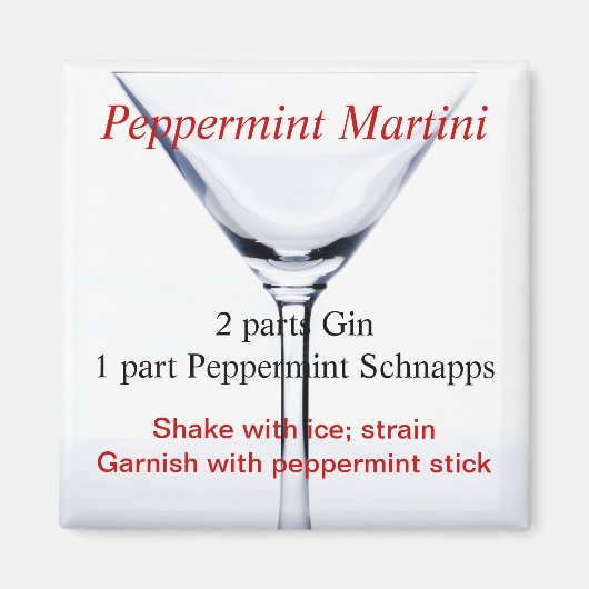 Peppermint Martini Magnet (Vorne)