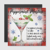 Peppermint Martini Magnetkarte (Vorne/Hinten)