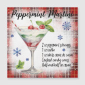 Peppermint Martini Magnetkarte (Vorderseite)