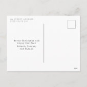 Peppermint Milkshake Sweet Christmas Feiertagspostkarte (Rückseite)