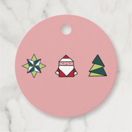 Peppermint Origami Weihnachten Geschenkanhänger