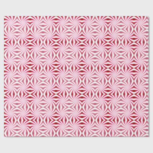 Peppermint Pattern Fun Modernes Geschenk Geschenkpapier (Flach)