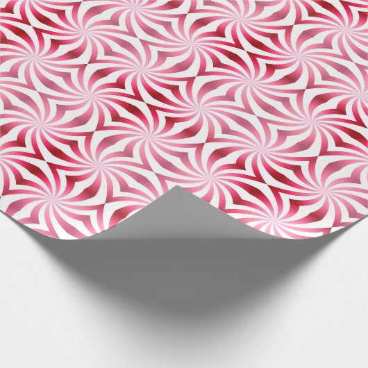 Peppermint Pattern Fun Modernes Geschenk Geschenkpapier (Ecke)