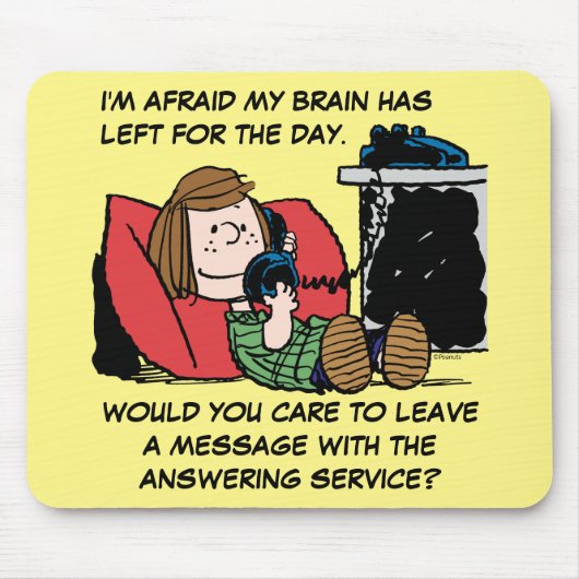 Peppermint Patty auf dem Telefon Mousepad (Vorne)