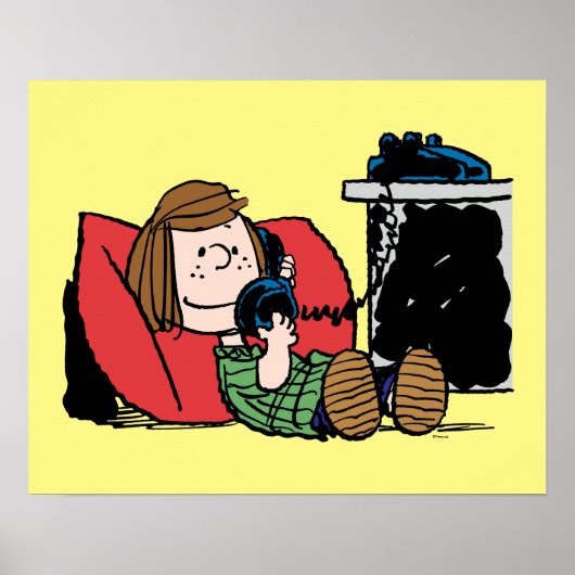 Peppermint Patty auf dem Telefon Poster (Vorne)