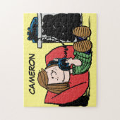 Peppermint Patty auf dem Telefon Puzzle (Vertikal)