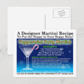 Peppermint Patty Christmas Martini Rezept Postkart Postkarte (Vorne/Hinten)
