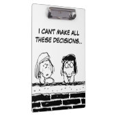 Peppermint Patty & Marcie an der Mauer Klemmbrett (Rechts)