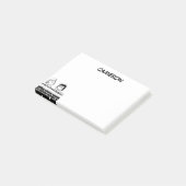 Peppermint Patty & Marcie an der Mauer Post-it Klebezettel (angewinkelt)