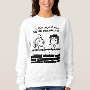 Peppermint Patty & Marcie an der Mauer Sweatshirt