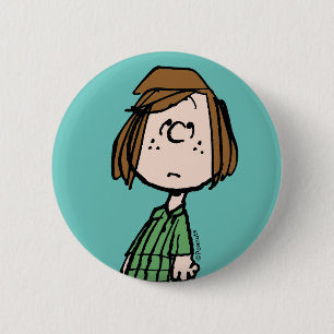 Peppermint Patty Rolling Eyes Button