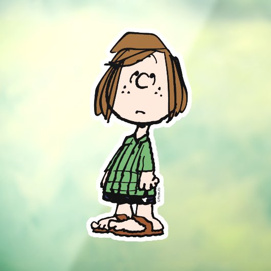 Peppermint Patty Rolling Eyes Fensteraufkleber (Blatt 3)