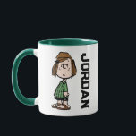 Peppermint Patty Rolling Eyes | Name hinzufügen Tasse<br><div class="desc">Karo aus dieser lustigen Charakterkunst von Peppermint Patty,  die ihre Augen rollt.</div>