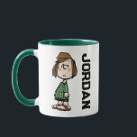 Peppermint Patty Rolling Eyes | Name hinzufügen Tasse<br><div class="desc">Karo aus dieser lustigen Charakterkunst von Peppermint Patty,  die ihre Augen rollt.</div>