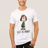 Peppermint Patty Rolling Eyes Tri-Blend Shirt (Vorderseite)