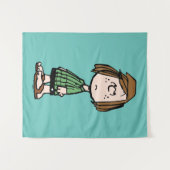 Peppermint Patty Rolling Eyes Wandteppich (Vorderseite (Horizontal))