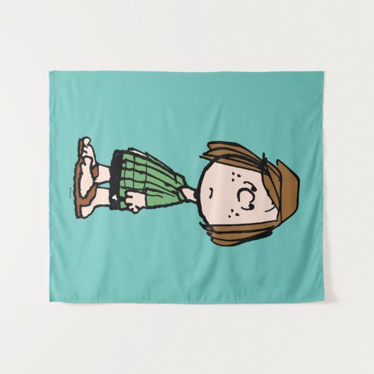 Peppermint Patty Rolling Eyes Wandteppich (Vorderseite (Horizontal))