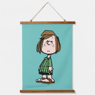 Peppermint Patty Rolling Eyes Wandteppich Mit Holzrahmen