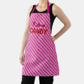 Peppermint Pink Candy Streifen "I Liebe Candy" Schürze (InSitu)