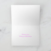 Peppermint Pink Geranium Karte (Innenseite)